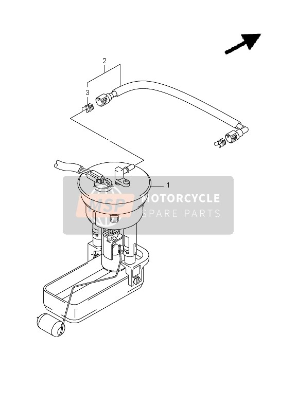 Suzuki LT-A750XP(Z) KINGQUAD AXi 4x4 2011 Benzine pomp voor een 2011 Suzuki LT-A750XP(Z) KINGQUAD AXi 4x4