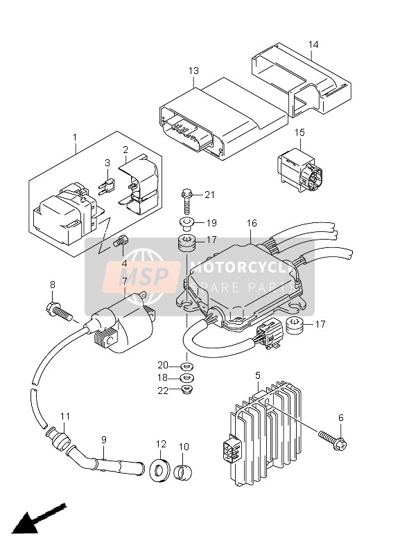 Suzuki LT-A750XP(Z) KINGQUAD AXi 4x4 2011 Electrical for a 2011 Suzuki LT-A750XP(Z) KINGQUAD AXi 4x4