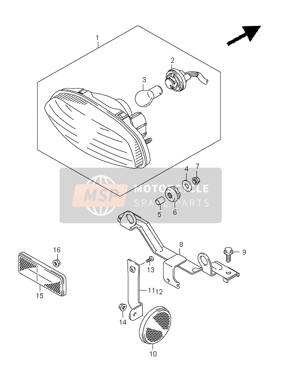 Fanale posteriore combinato (LT-A750XP P28)