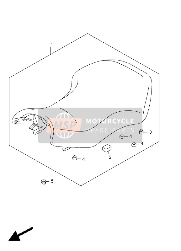 Suzuki LT-A750XP(Z) KINGQUAD AXi 4x4 2011 Seat for a 2011 Suzuki LT-A750XP(Z) KINGQUAD AXi 4x4