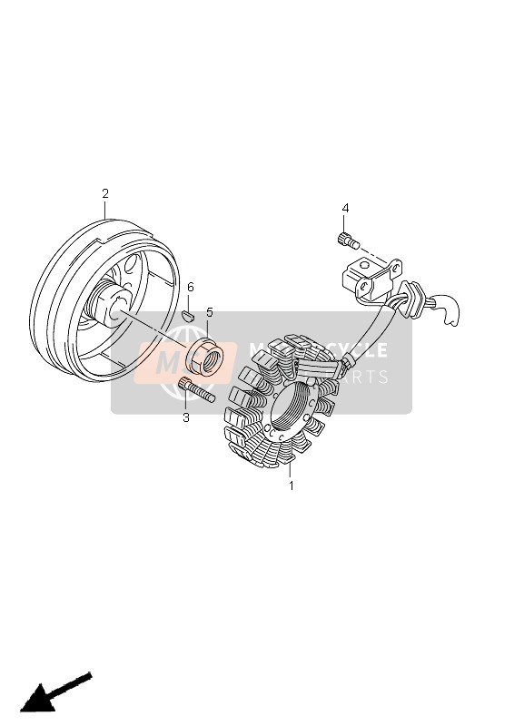 Suzuki LT-F250 OZARK 2012 MAGNETZÜNDER für ein 2012 Suzuki LT-F250 OZARK