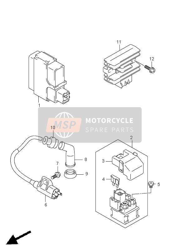 Suzuki LT-F250 OZARK 2012 Électrique pour un 2012 Suzuki LT-F250 OZARK