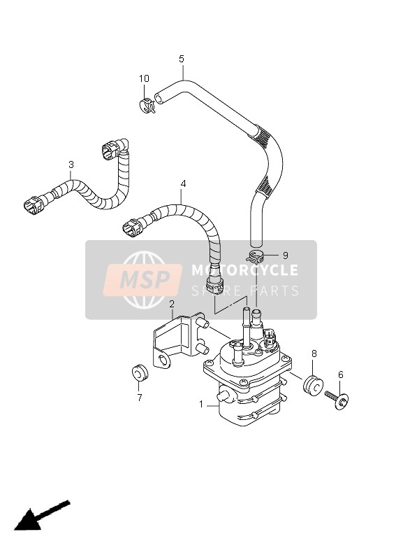 Suzuki LT-Z400(Z) QUADSPORT 2012 Fuel Pump for a 2012 Suzuki LT-Z400(Z) QUADSPORT