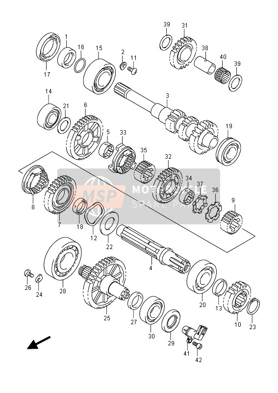 Suzuki LT-A750X(Z) KINGQUAD AXi 4X4 2014 Transmission (2) for a 2014 Suzuki LT-A750X(Z) KINGQUAD AXi 4X4