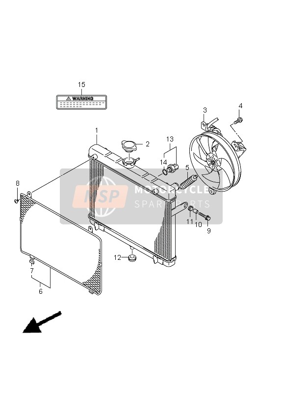 Radiateur (LT-A500XP P24)