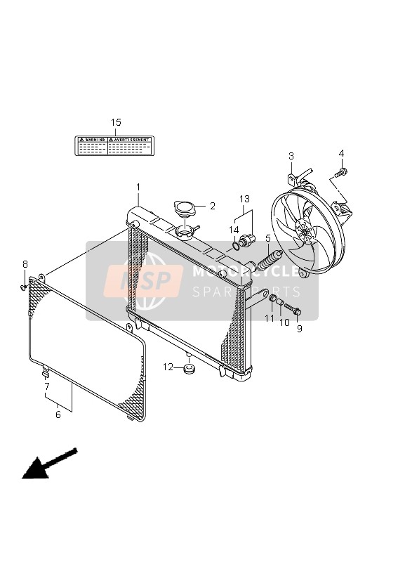 Radiateur (LT-A500XPZ P17)