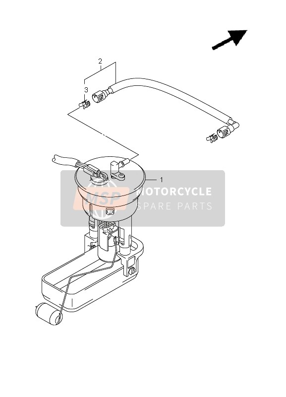 Suzuki LT-A750XP(Z) KINGQUAD AXi 4x4 2012 Pompe à carburant pour un 2012 Suzuki LT-A750XP(Z) KINGQUAD AXi 4x4