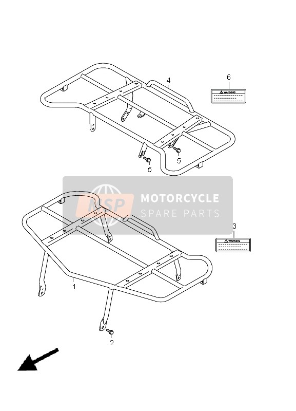 Suzuki LT-A750XP(Z) KINGQUAD AXi 4x4 2012 Carrier (LT-A750XP P24) for a 2012 Suzuki LT-A750XP(Z) KINGQUAD AXi 4x4