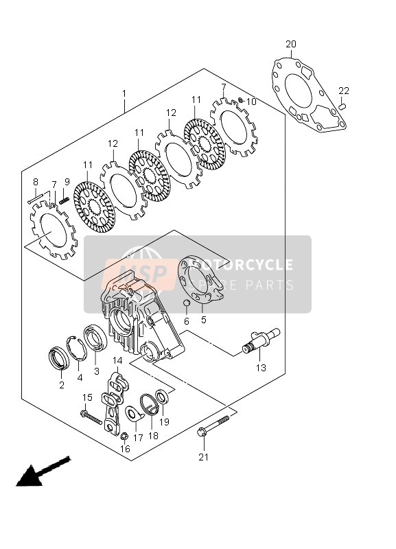 Suzuki LT-A750XP(Z) KINGQUAD AXi 4x4 2012 Rear Brake Assembly for a 2012 Suzuki LT-A750XP(Z) KINGQUAD AXi 4x4