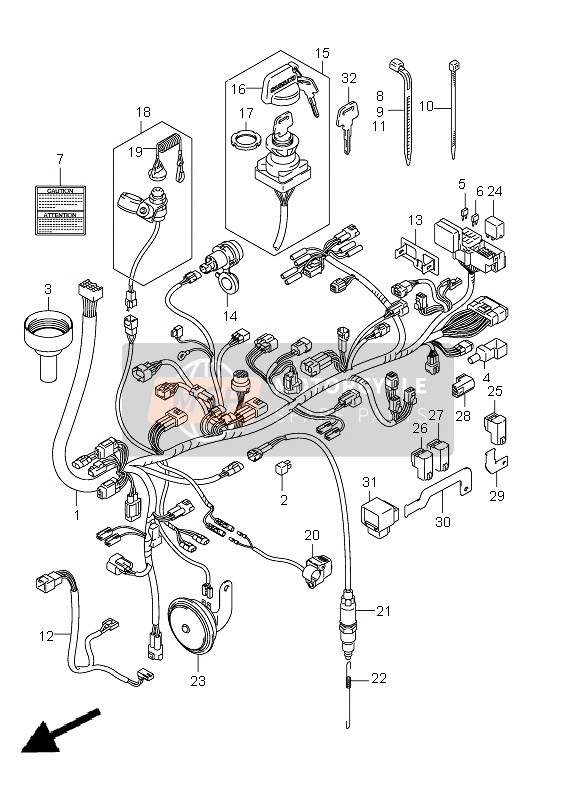 Wiring Harness (LT-A750X P17)