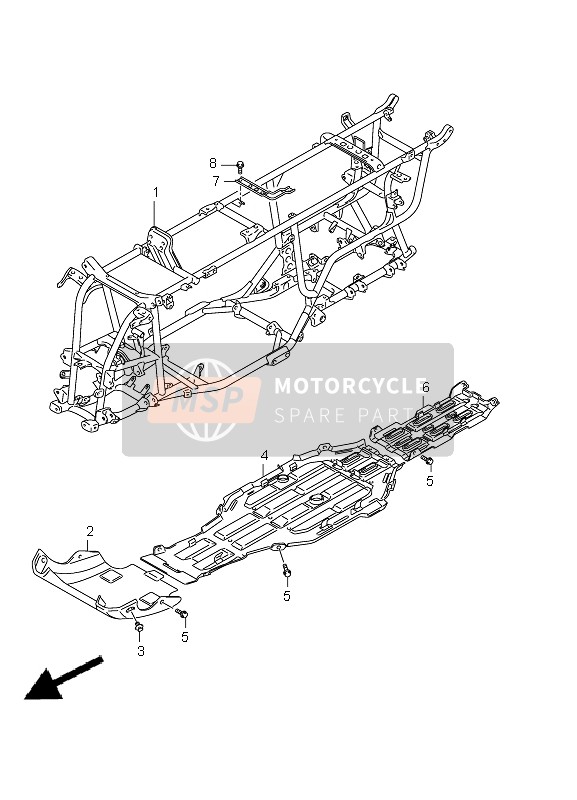 Suzuki LT-A750X(Z) KINGQUAD AXi 4X4 2012 Cuadro para un 2012 Suzuki LT-A750X(Z) KINGQUAD AXi 4X4