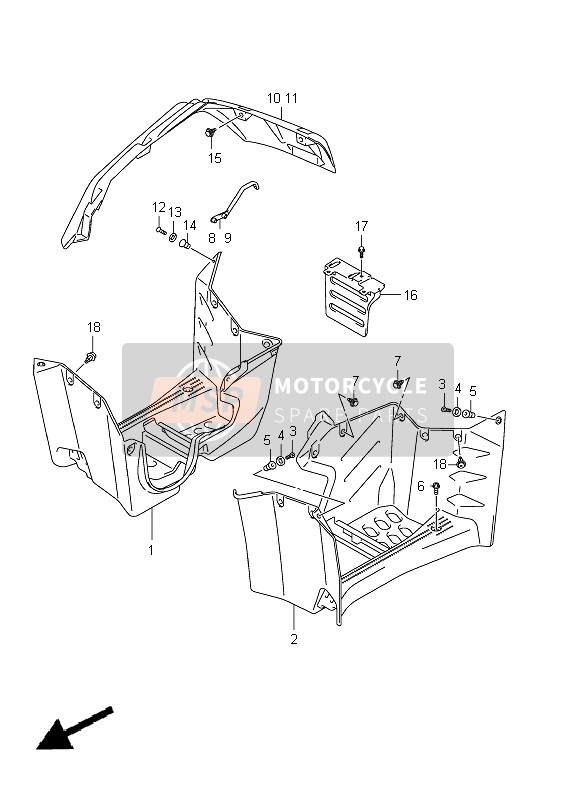 Garde-Boue (LT-A400F P17)