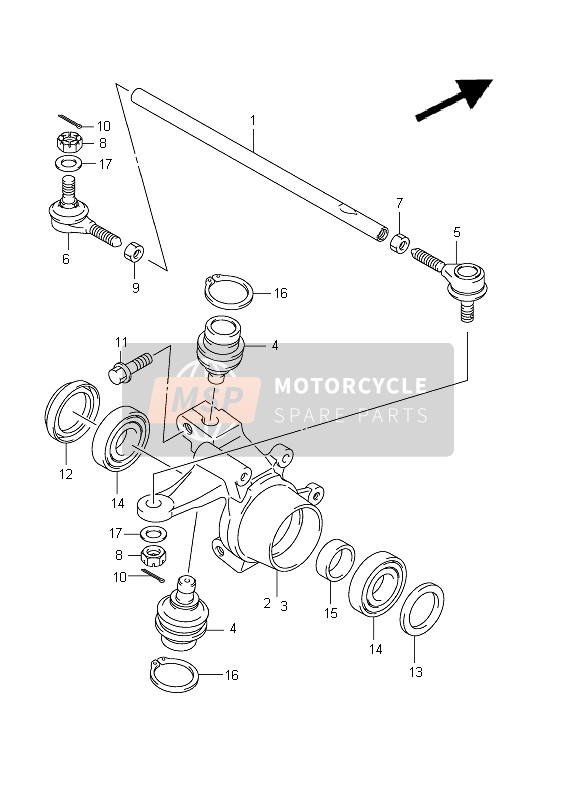 Steering Knuckle (LT-A400F P17)