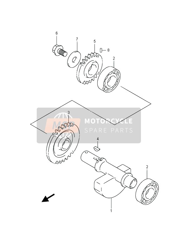 Suzuki LT-A400F(Z) KINGQUAD ASi 4x4 2015 Crank Balancer for a 2015 Suzuki LT-A400F(Z) KINGQUAD ASi 4x4