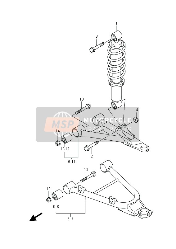 Suspensión de brazo (LT-A400FZ)