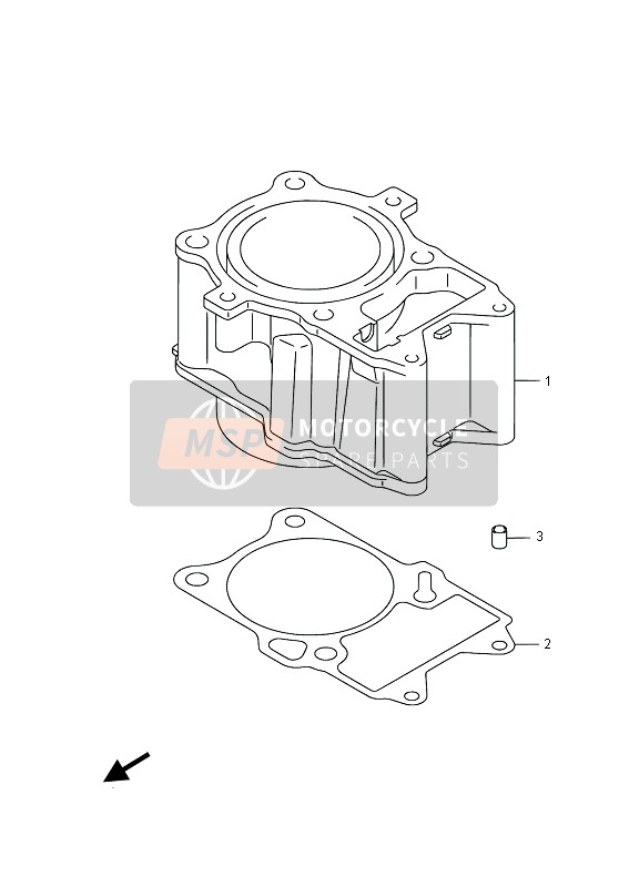 Suzuki LT-A500XP(Z) KINGQUAD AXi 4x4 2015 Cylinder for a 2015 Suzuki LT-A500XP(Z) KINGQUAD AXi 4x4