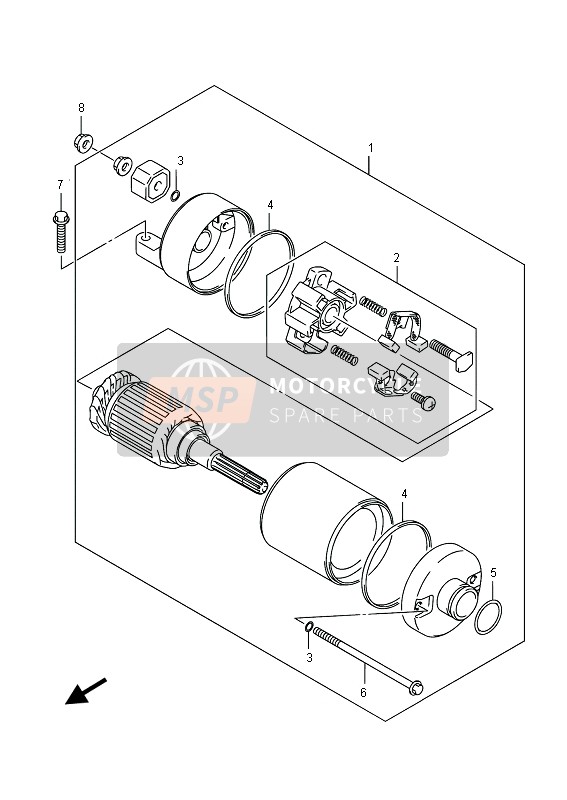 Suzuki LT-A750XV(Z) KINGQUAD AXi 4X4 2015 Comenzando Motor para un 2015 Suzuki LT-A750XV(Z) KINGQUAD AXi 4X4