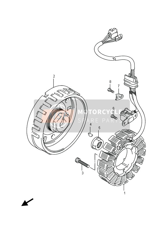 Suzuki LT-A750XV(Z) KINGQUAD AXi 4X4 2015 MAGNETZÜNDER für ein 2015 Suzuki LT-A750XV(Z) KINGQUAD AXi 4X4