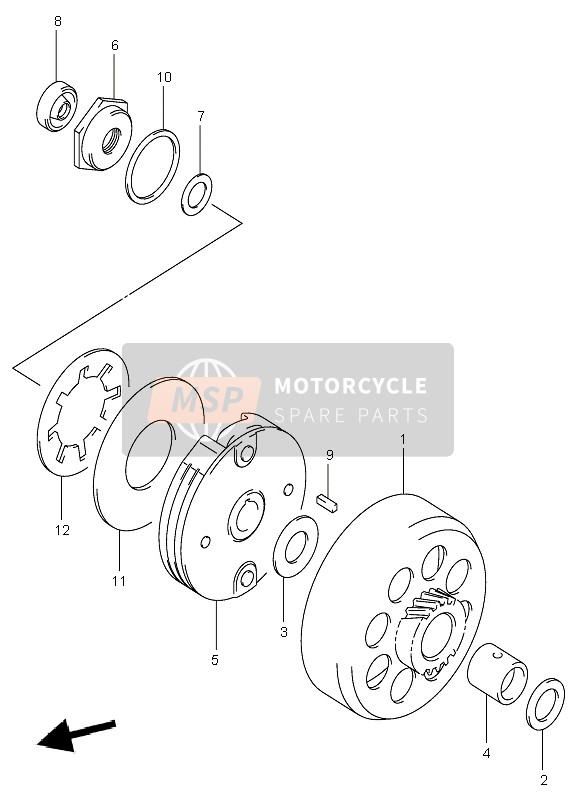 0916014012, Thrust Washer (14X24X3), Suzuki, 0