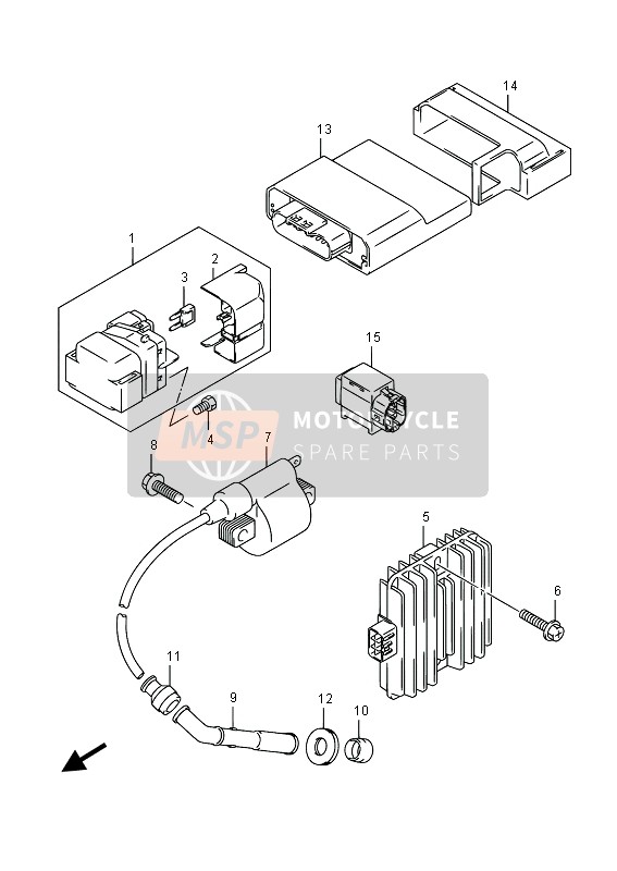 Suzuki LT-A750X(Z) KINGQUAD AXi 4X4 2015 Electrical for a 2015 Suzuki LT-A750X(Z) KINGQUAD AXi 4X4