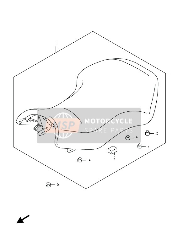 Suzuki LT-A750X(Z) KINGQUAD AXi 4X4 2015 Posto A Sedere per un 2015 Suzuki LT-A750X(Z) KINGQUAD AXi 4X4