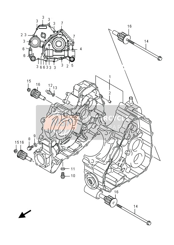 Suzuki LT-A750XPV(ZV) KINGQUAD AXi 4X4 2015 Carter per un 2015 Suzuki LT-A750XPV(ZV) KINGQUAD AXi 4X4