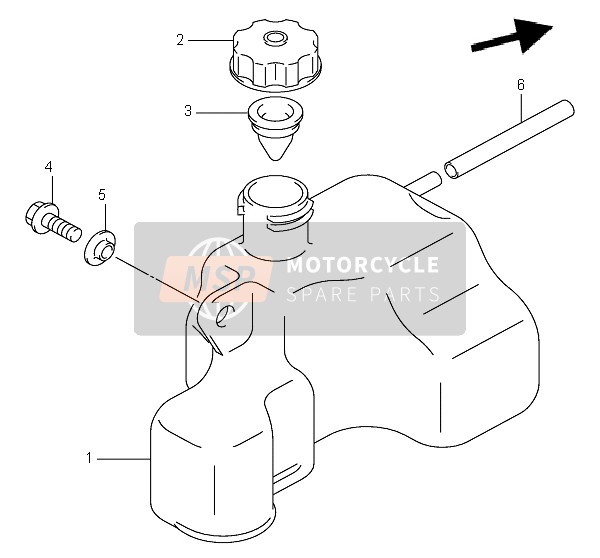 0935250005600, Schlauch, Suzuki, 3