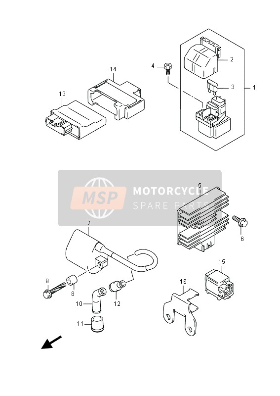 Suzuki LT-F400F KINGQUAD FSi 4X4 2015 Eléctrico para un 2015 Suzuki LT-F400F KINGQUAD FSi 4X4