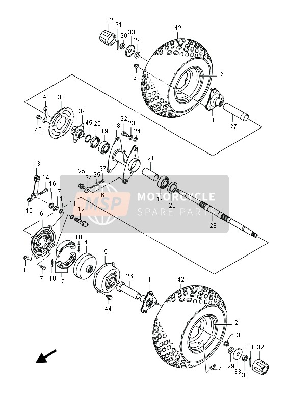 5511043F10, Tire (AT16X8-7), Suzuki, 1