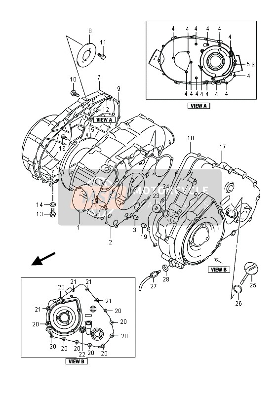 Suzuki LT-A400F KINGQUAD ASi 4X4 2016 Couvercle de carter pour un 2016 Suzuki LT-A400F KINGQUAD ASi 4X4