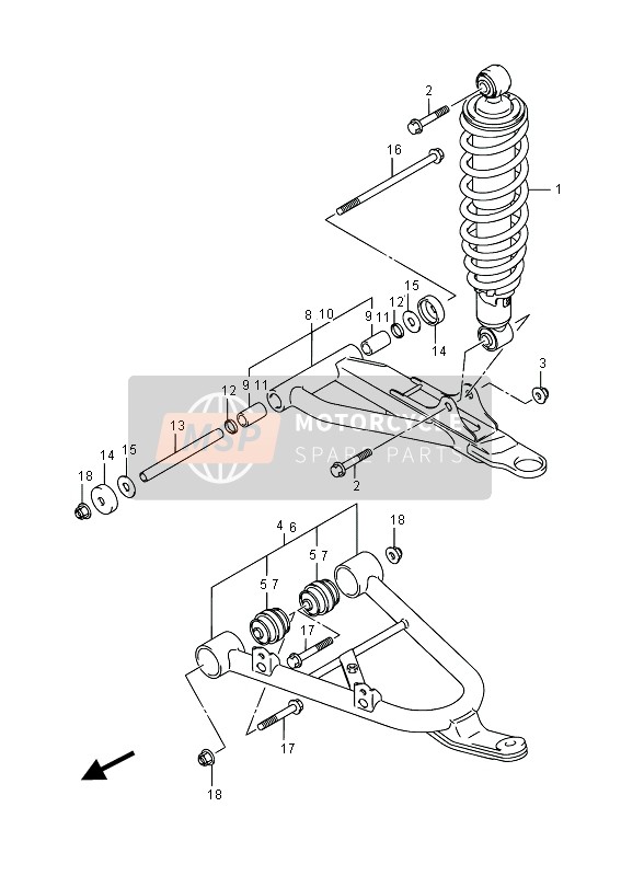 Bras de suspension avant