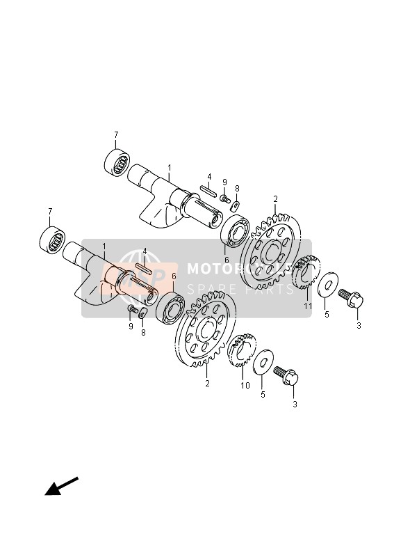 Suzuki LT-A750XP(Z) KINGQUAD AXi 4x4 2016 Crank Balancer for a 2016 Suzuki LT-A750XP(Z) KINGQUAD AXi 4x4