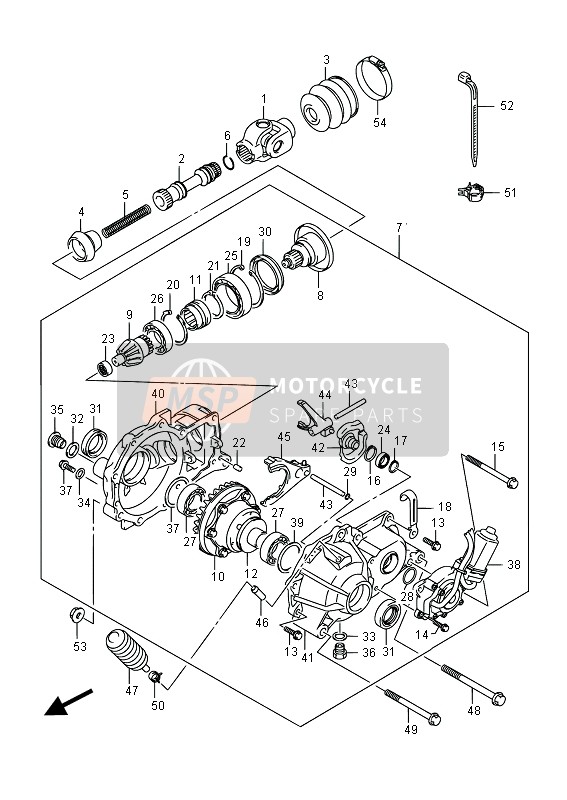 Suzuki LT-A750XP(Z) KINGQUAD AXi 4x4 2016 Final Bevel Gear (Front) for a 2016 Suzuki LT-A750XP(Z) KINGQUAD AXi 4x4