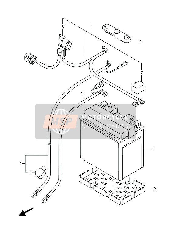 Suzuki LT-A750XP(Z) KINGQUAD AXi 4x4 2016 Battery for a 2016 Suzuki LT-A750XP(Z) KINGQUAD AXi 4x4