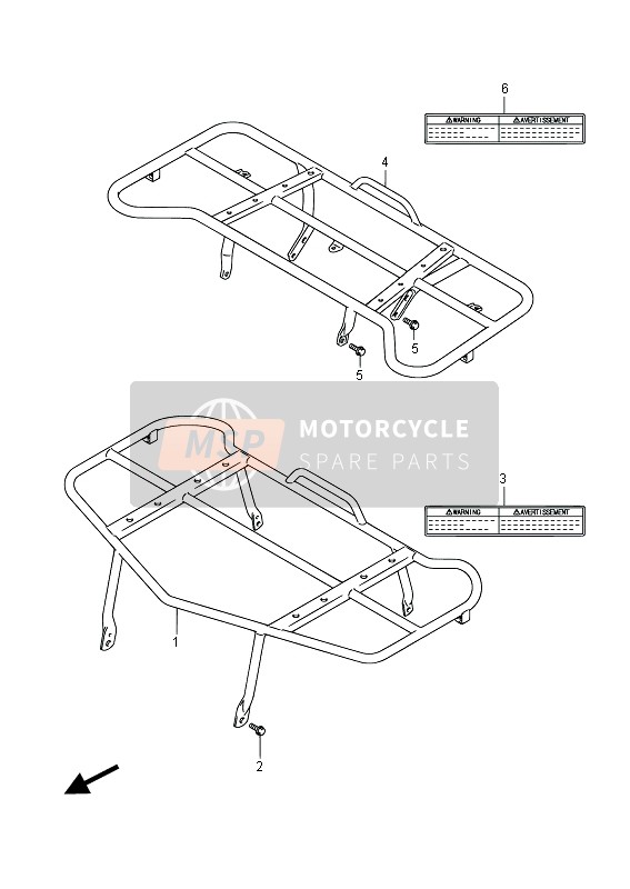 Suzuki LT-A750XP(Z) KINGQUAD AXi 4x4 2014 Transporteur pour un 2014 Suzuki LT-A750XP(Z) KINGQUAD AXi 4x4