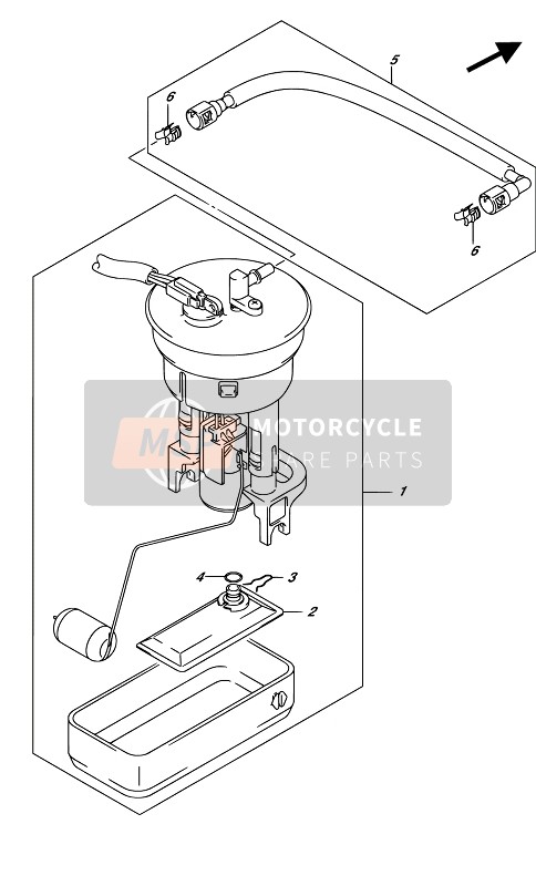 Suzuki LT-A750XP KINGQUAD AXi 4X4 2017 Fuel Pump for a 2017 Suzuki LT-A750XP KINGQUAD AXi 4X4