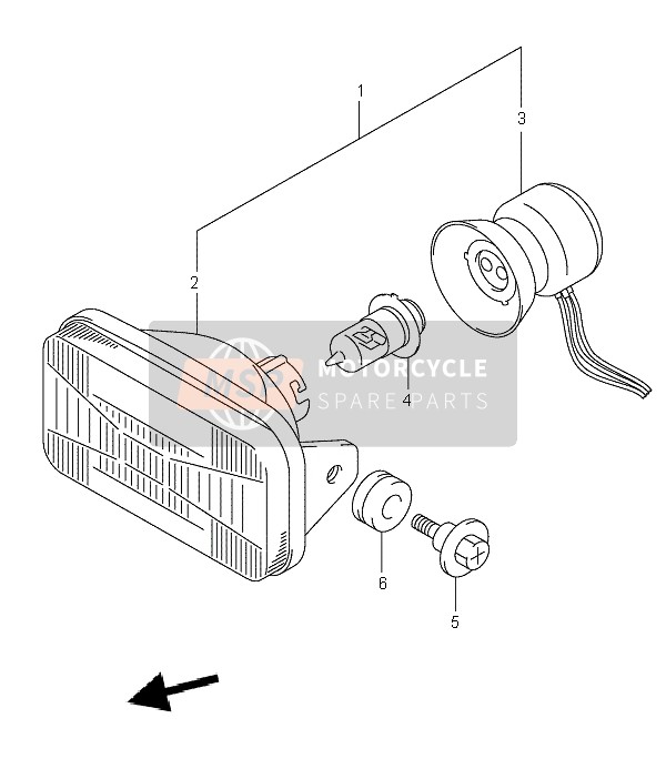 3510038F30999, Headlamp Assy, Suzuki, 0