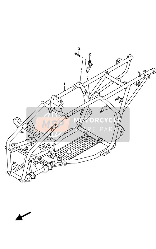 Suzuki LT-F250 2017 Frame voor een 2017 Suzuki LT-F250