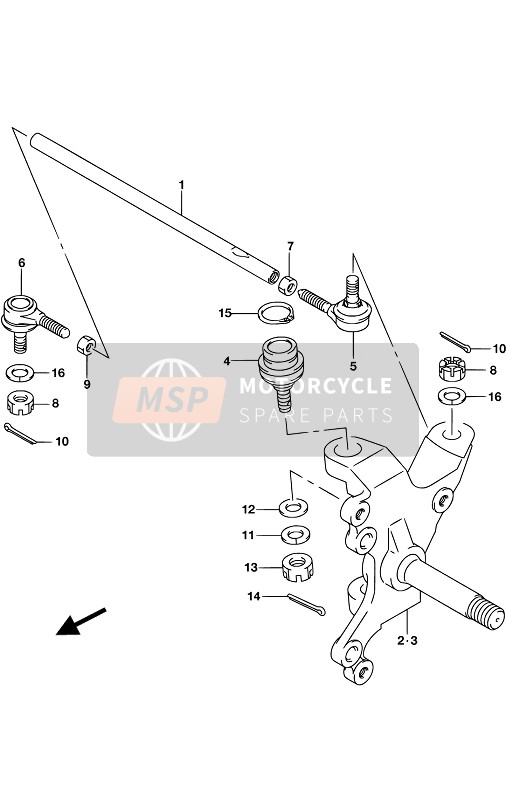 Suzuki LT-F250 2017 Steering Knuckle for a 2017 Suzuki LT-F250