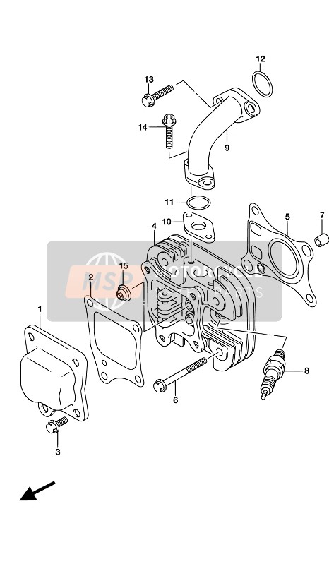 Suzuki LT-Z50 QUADSPORT 2017 Cilindro para un 2017 Suzuki LT-Z50 QUADSPORT