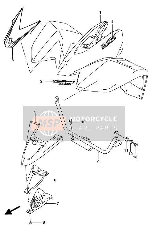 6815508H30HCL, Tape, Front, Suzuki, 0