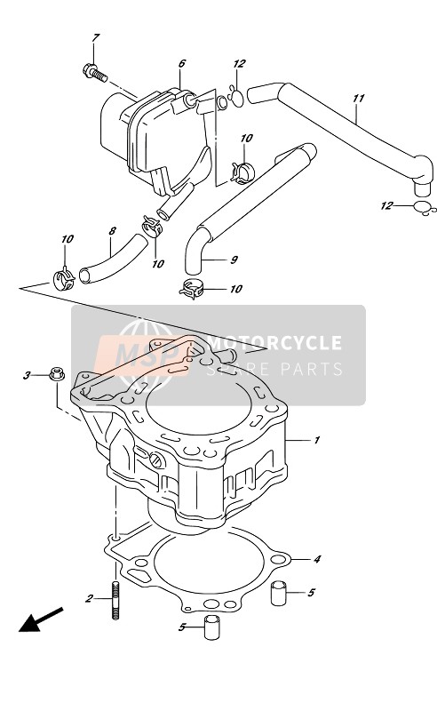 Suzuki LT-Z400 2017 Cylindre pour un 2017 Suzuki LT-Z400