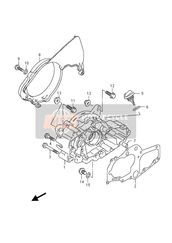 Suzuki LT-Z50 2014 Aimants Couverture pour un 2014 Suzuki LT-Z50