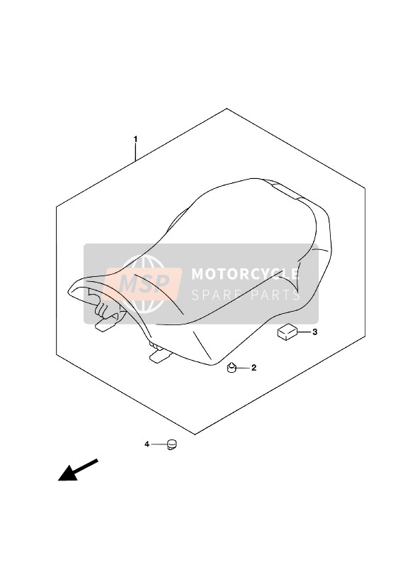 Suzuki LT-A400F KINGQUAD ASi 4X4 2018 Posto A Sedere per un 2018 Suzuki LT-A400F KINGQUAD ASi 4X4