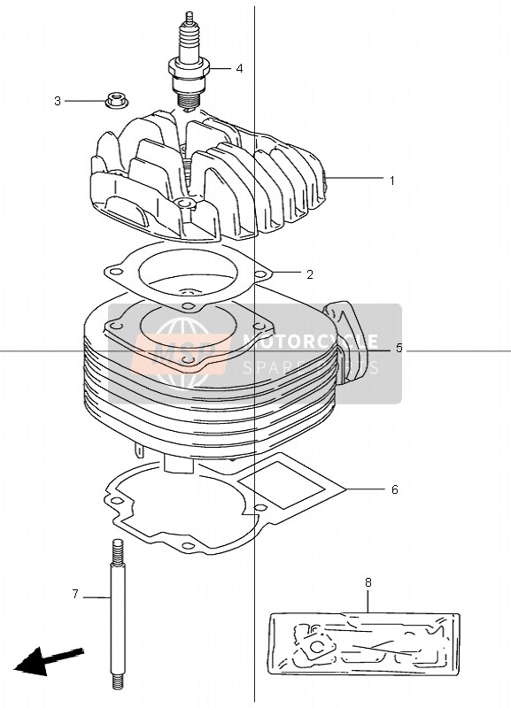 1124140B10, Fussdichtung, Suzuki, 2