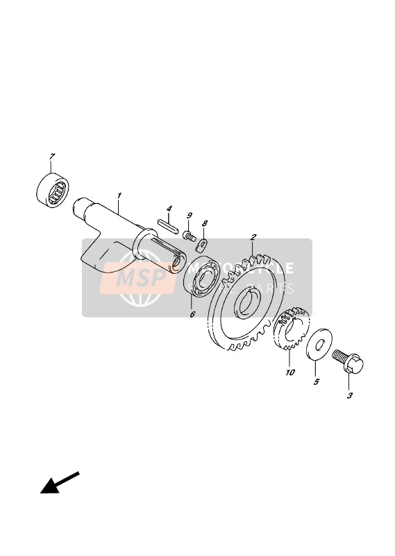 Suzuki LT-A500X KINGQUAD AXi 4X4 2018 Crank Balancer for a 2018 Suzuki LT-A500X KINGQUAD AXi 4X4