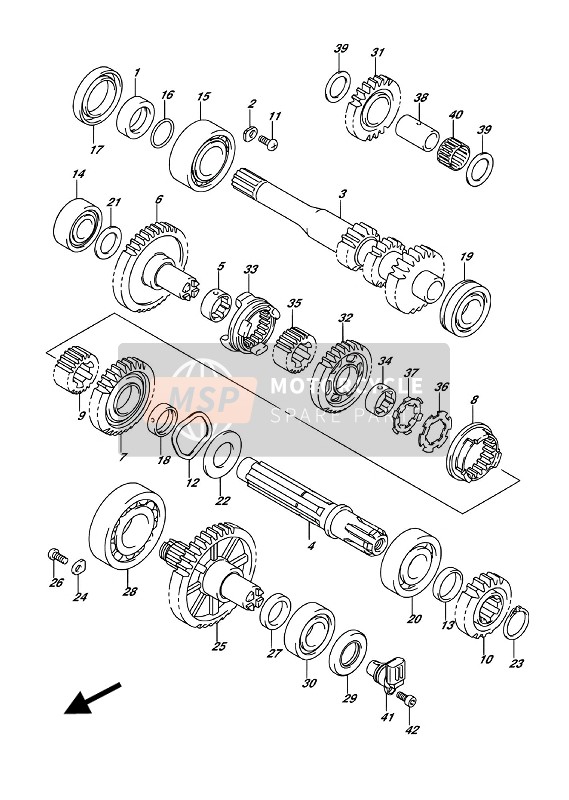 Suzuki LT-A500X KINGQUAD AXi 4X4 2018 Transmission (2) for a 2018 Suzuki LT-A500X KINGQUAD AXi 4X4