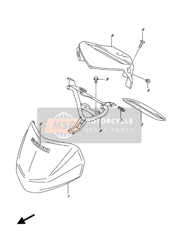 Suzuki LT-A500X KINGQUAD AXi 4X4 2018 Handle Cover for a 2018 Suzuki LT-A500X KINGQUAD AXi 4X4