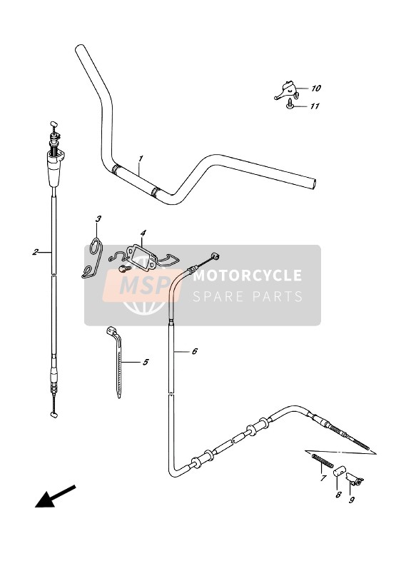 Suzuki LT-A750X KINGQUD AXi 4X4 2018 Handlebar for a 2018 Suzuki LT-A750X KINGQUD AXi 4X4