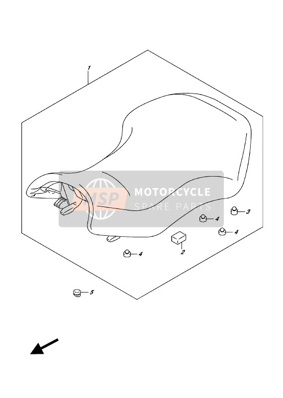 Suzuki LT-A750X KINGQUD AXi 4X4 2018 Asiento para un 2018 Suzuki LT-A750X KINGQUD AXi 4X4